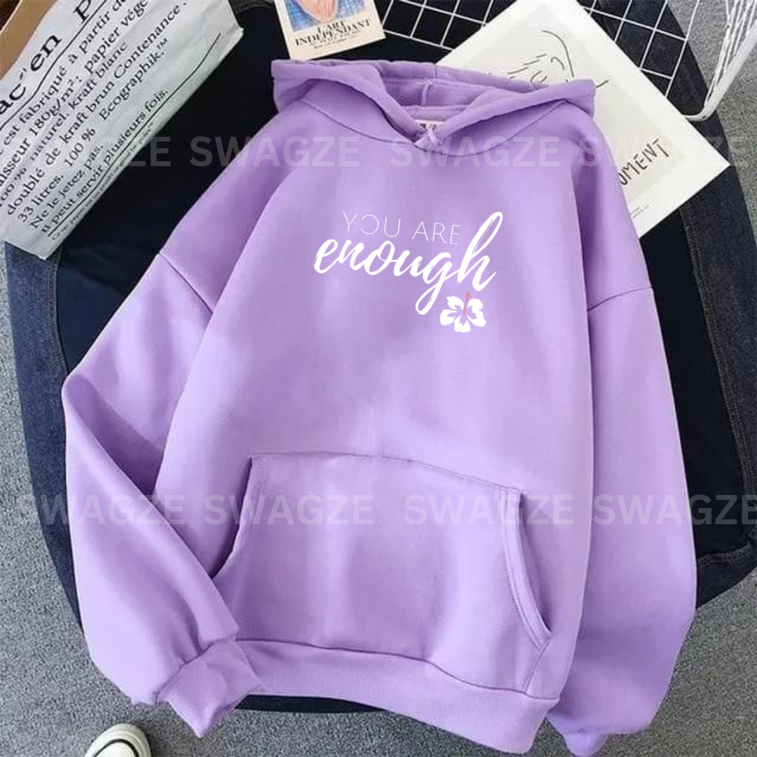 Fleece Hoodie ( you are enough )