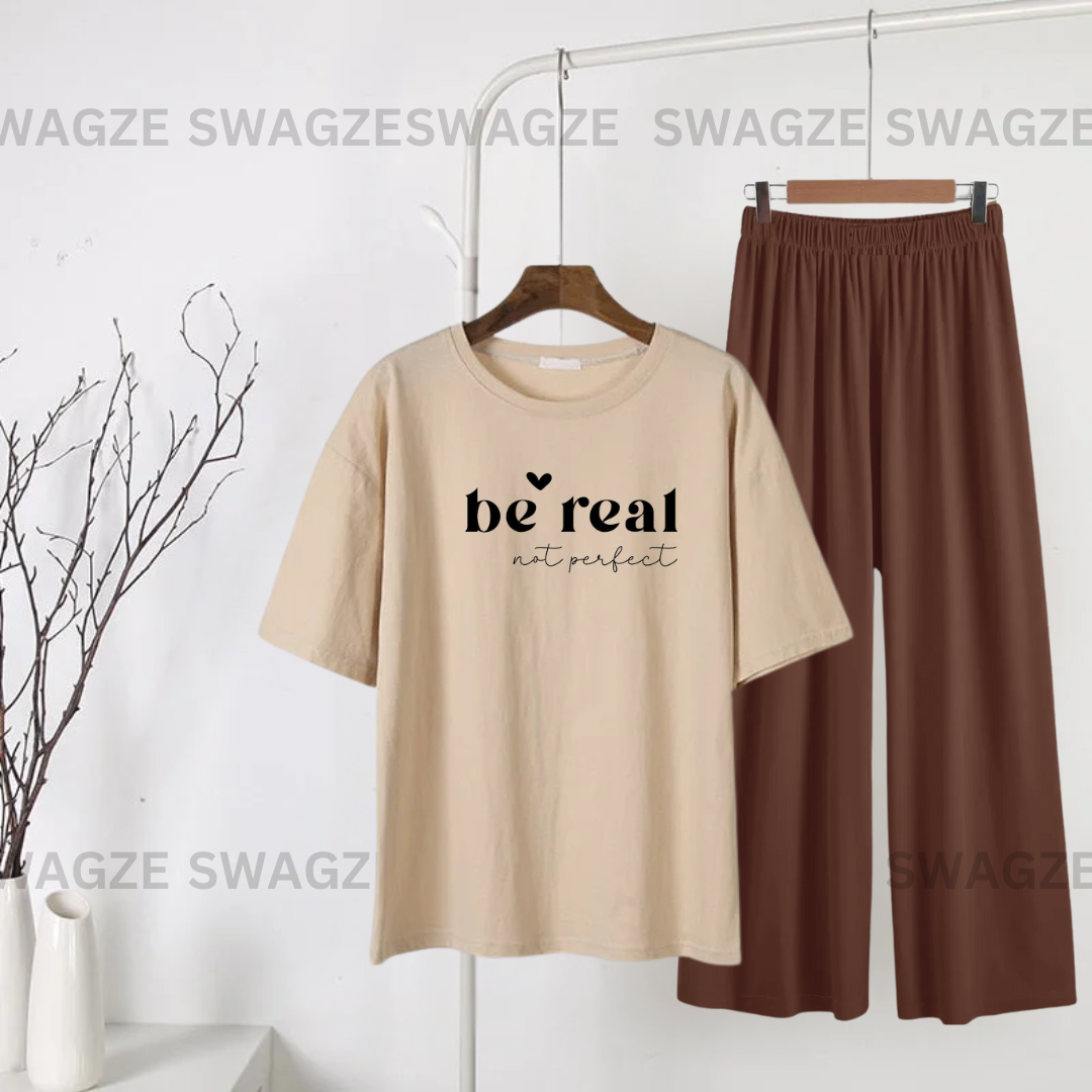 Casual Combo (be real not perfect) with brown flapper trouser