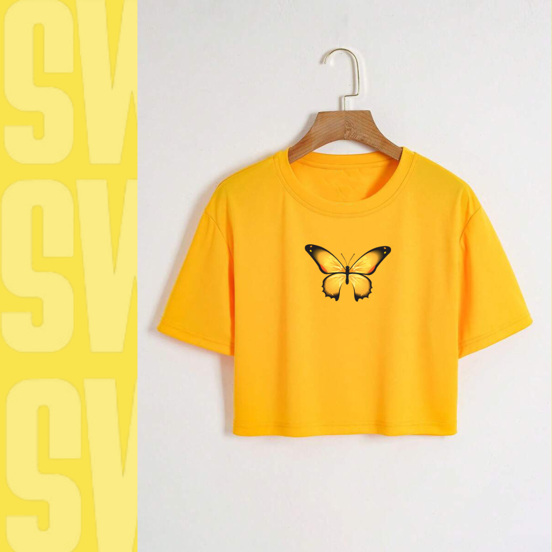 Butterfly Crop Tee