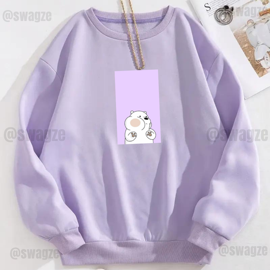 Fleece Sweatshirt ( ice panda )