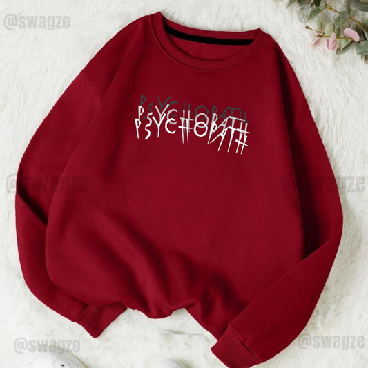 Fleece Sweatshirt ( psychopath )