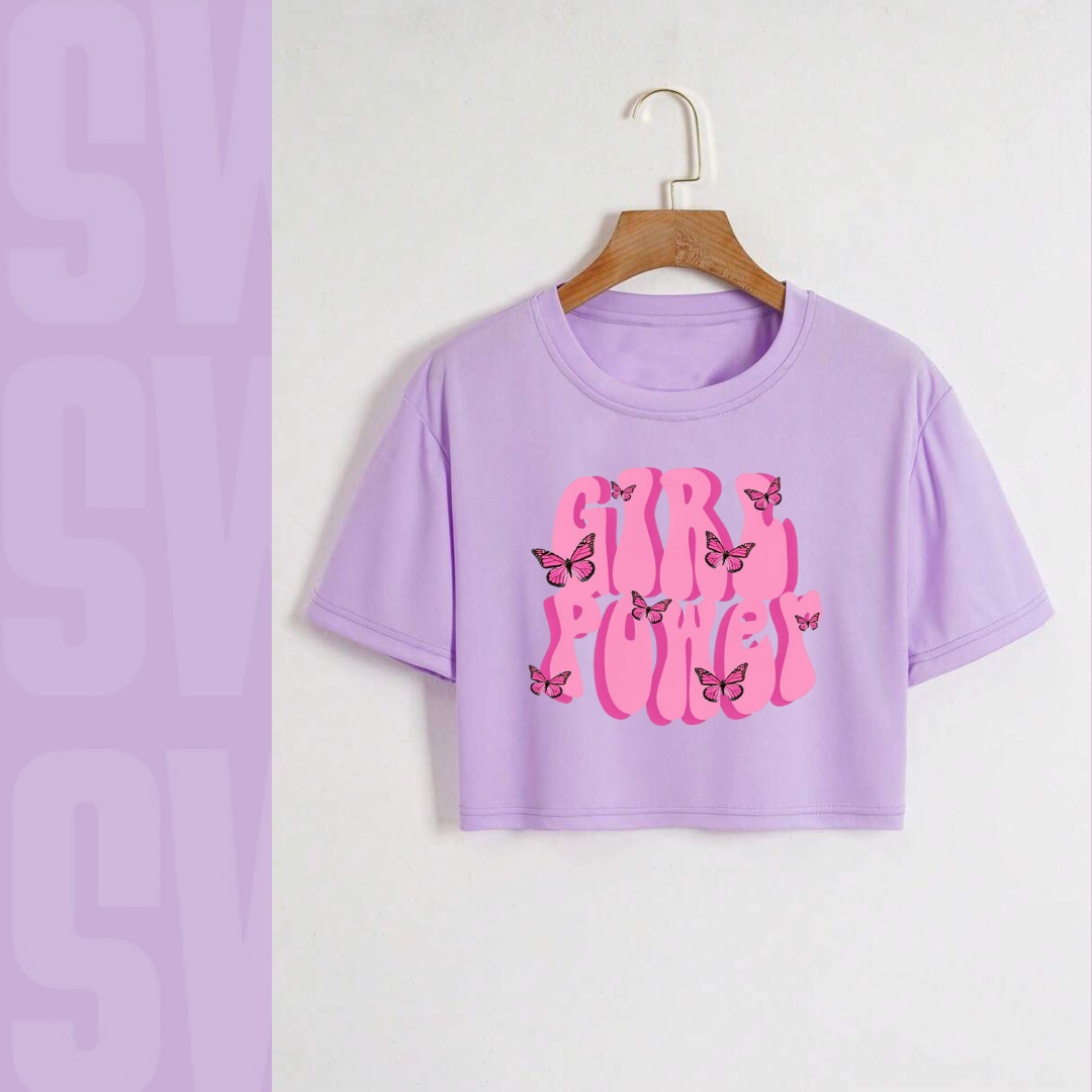 Girls power Crop Tee