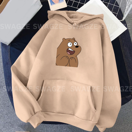 Fleece Hoodie ( happy grizz )