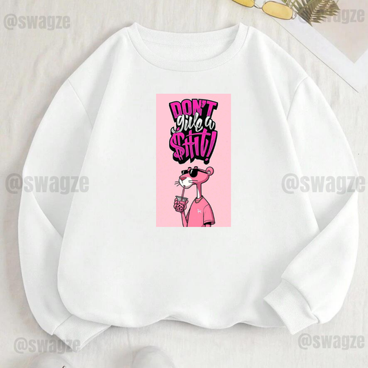 Fleece Sweatshirt ( don't give a shit )