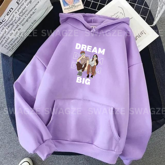 Fleece Hoodie ( dream big )