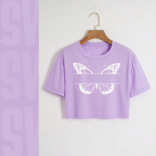 Butterfly Crop Tee