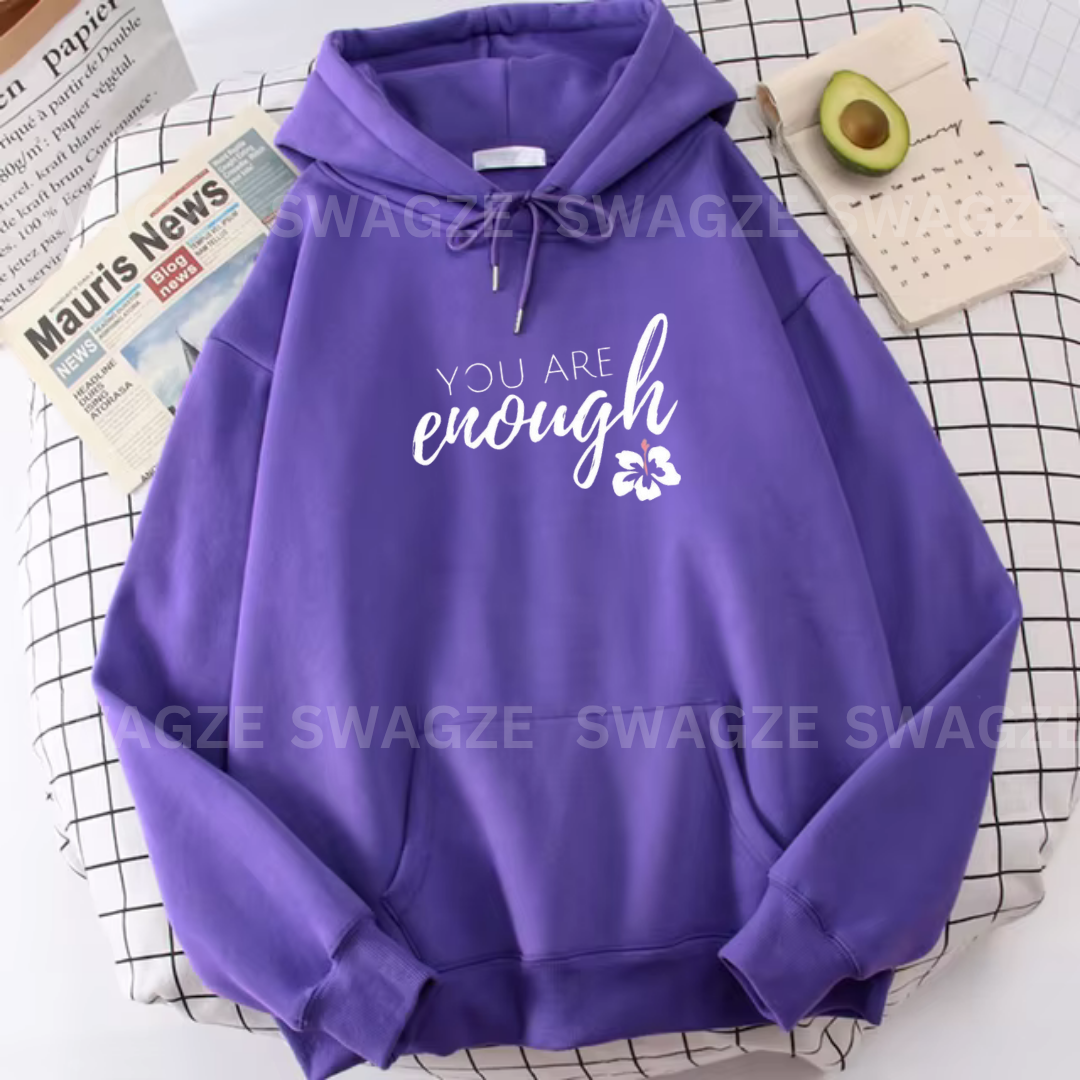 Fleece Hoodie ( you are enough )