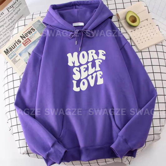Fleece Hoodie ( more self love )