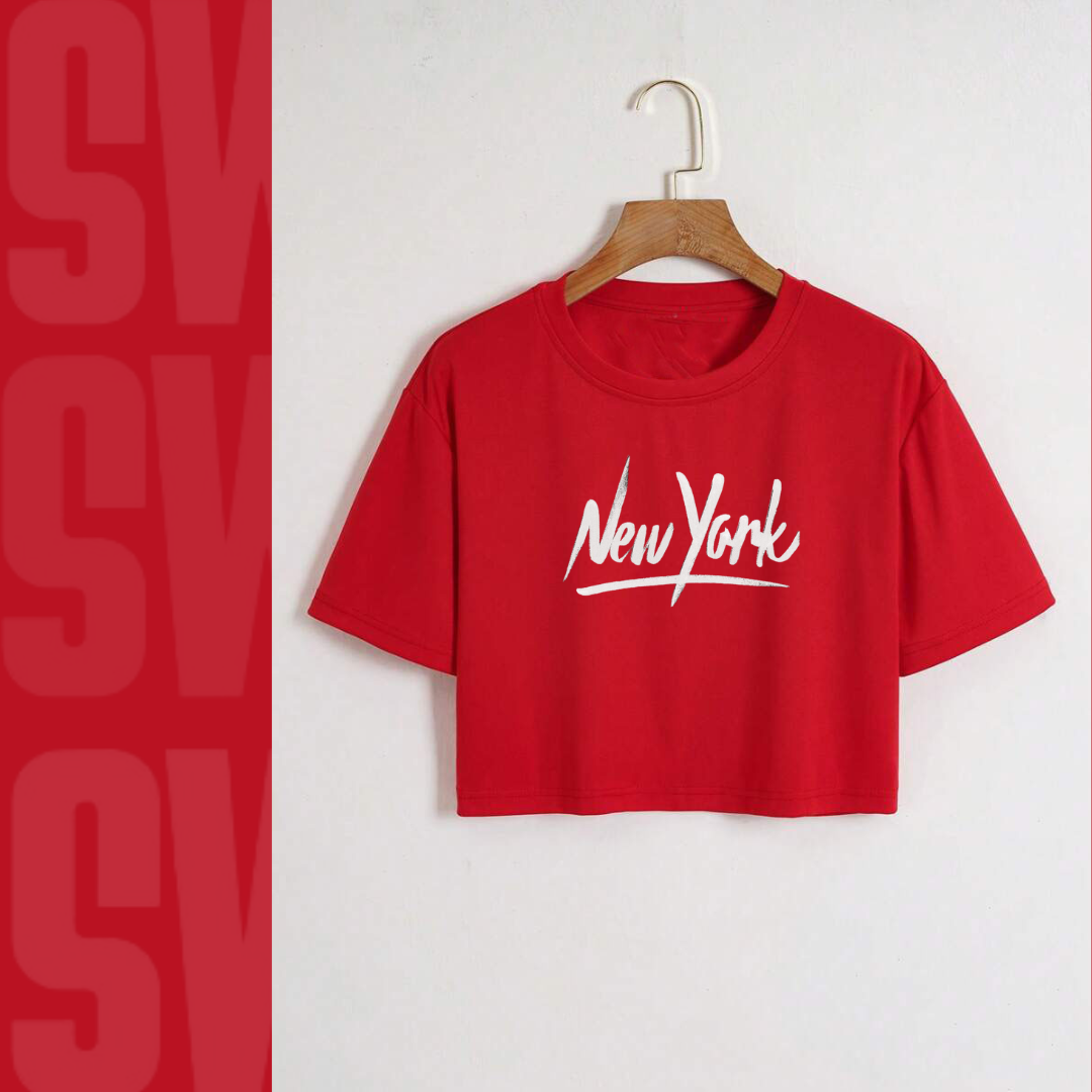 New York Crop Tee