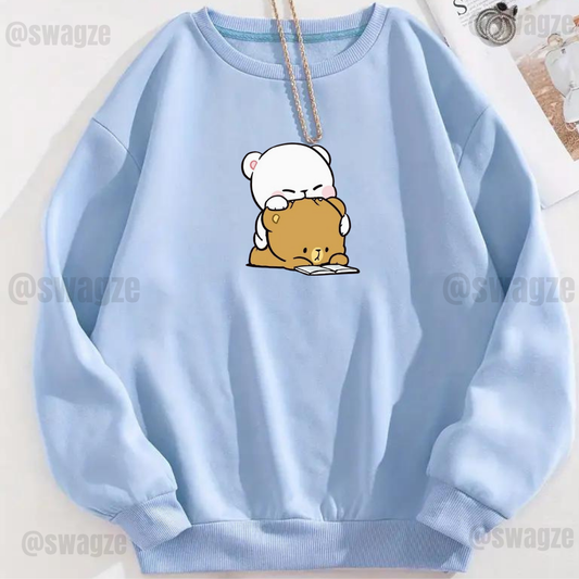 Fleece Sweatshirt ( bears cute )