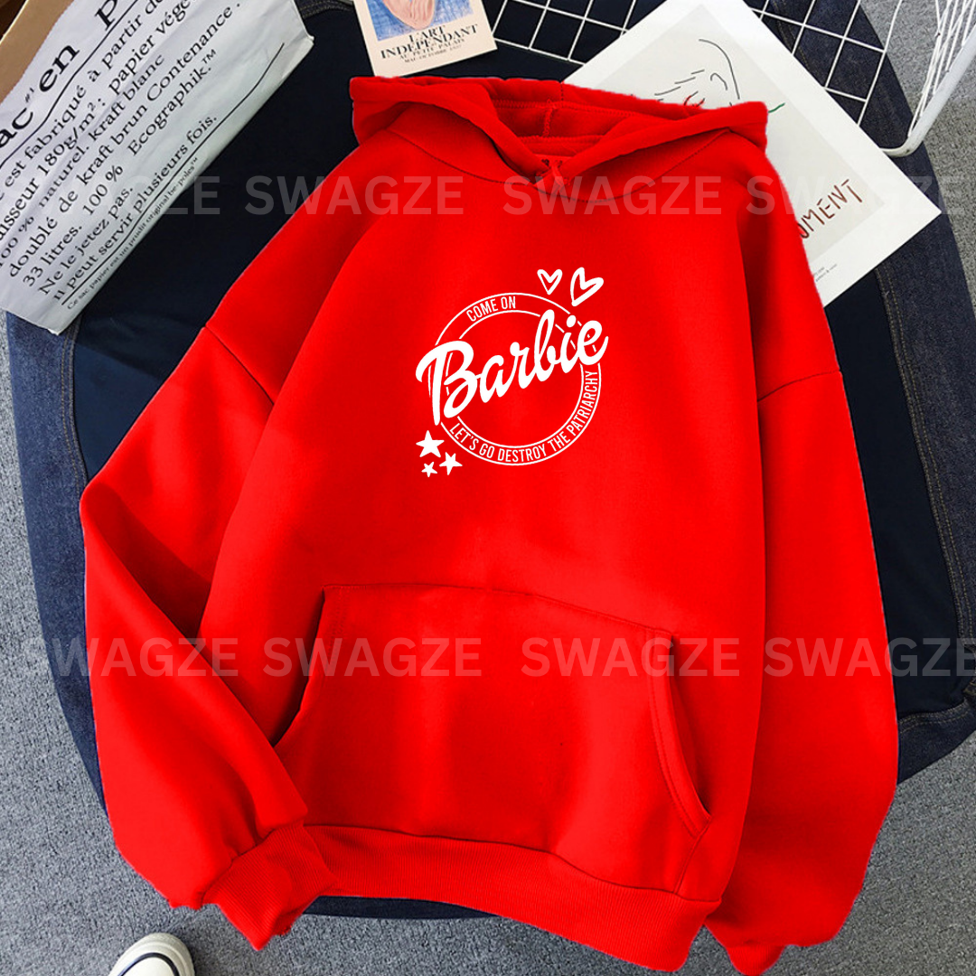 Fleece Hoodie ( barbie )