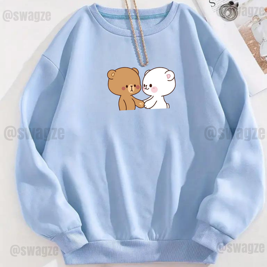 Fleece Sweatshirt ( cute bears )