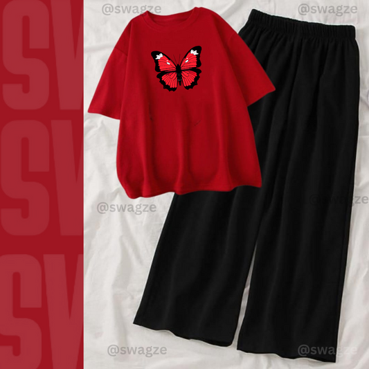 Casual Combo(red butterfly)