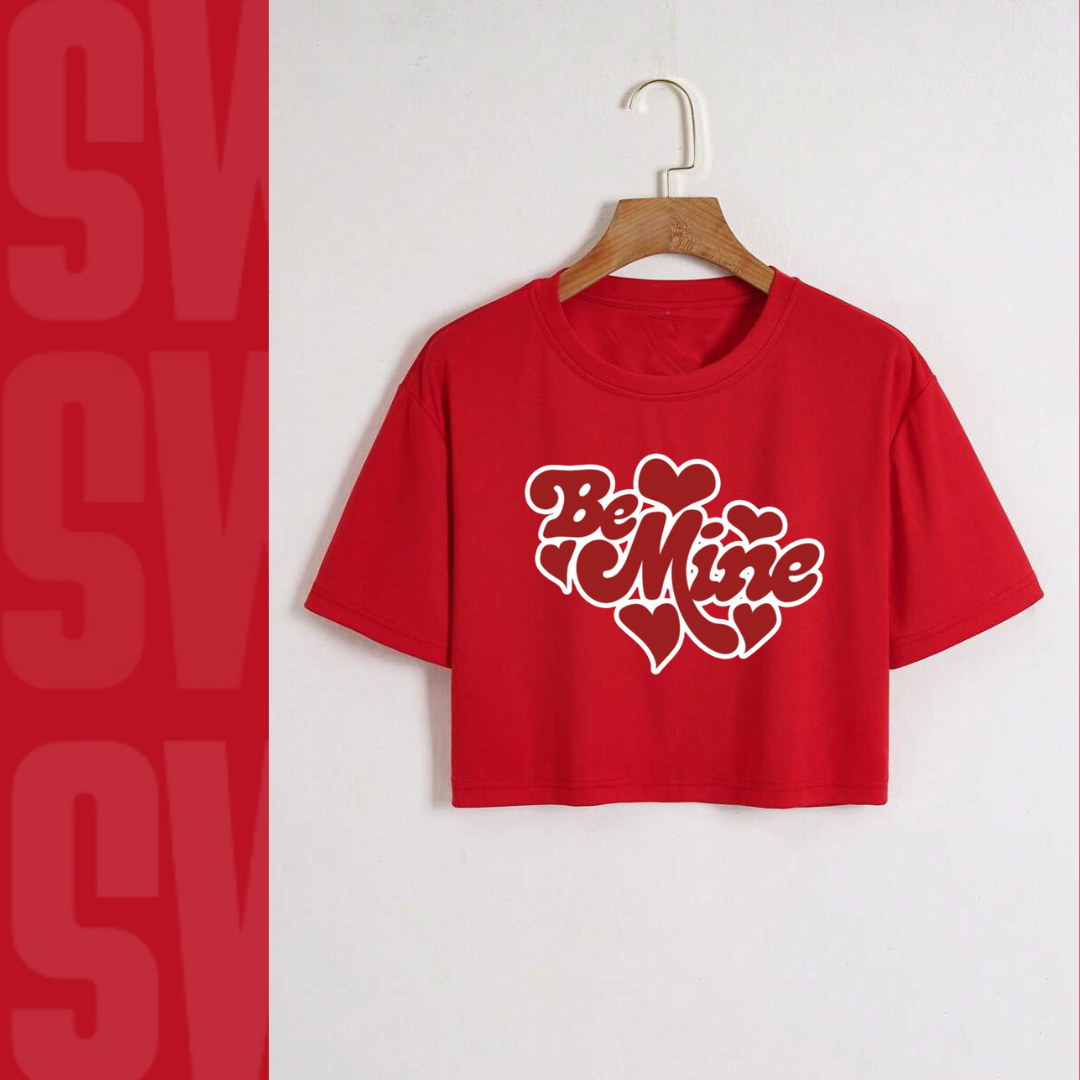 Be mine Crop Tee