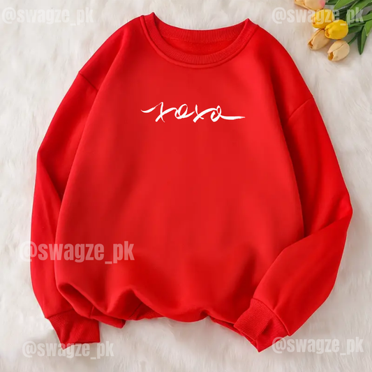 Fleece Sweatshirt ( xoxo )