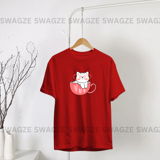 Cat cup Tee