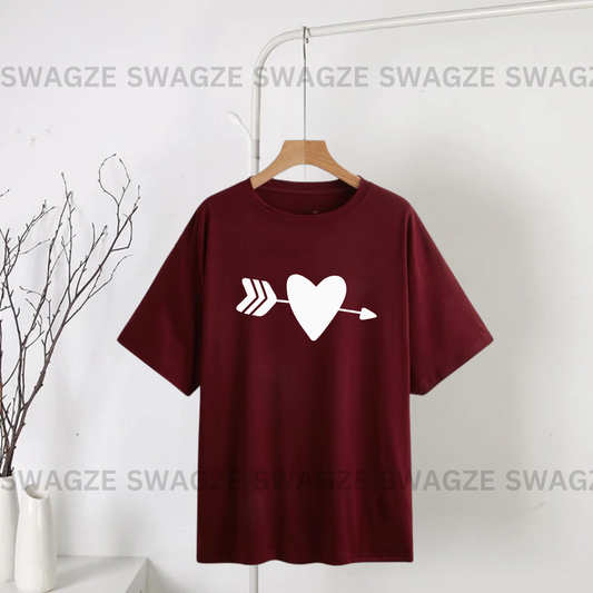 Heart bow & arrow Tee