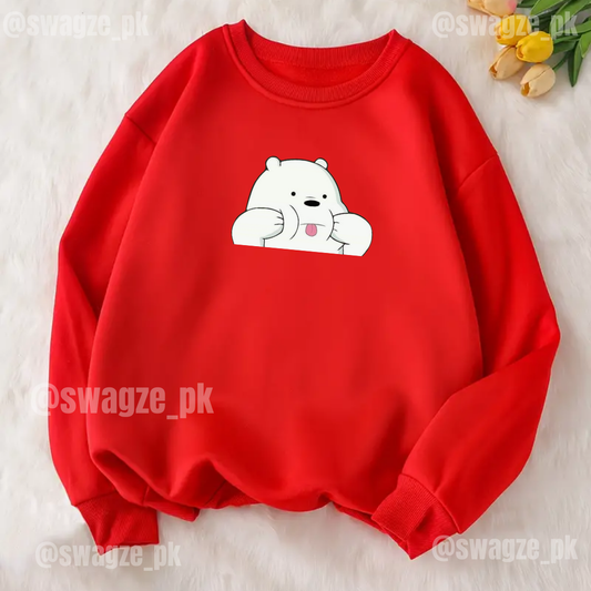 Fleece Sweatshirt ( ice panda )