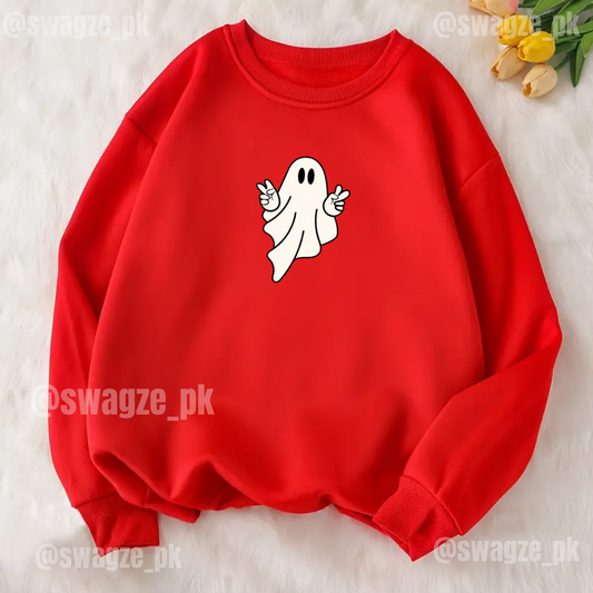 Fleece Sweatshirt (boo) red
