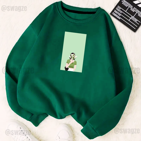 Fleece Sweatshirt ( flower girl )