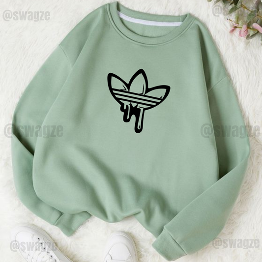 Fleece Sweatshirt ( melting adidas )