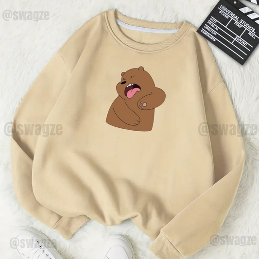 Fleece Sweatshirt ( tired grizz )