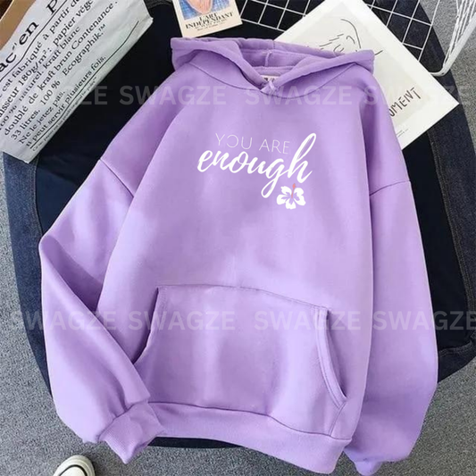 Fleece Hoodie ( you are enough )