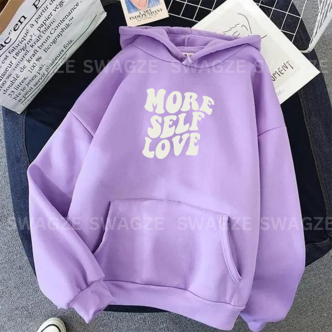 Fleece Hoodie ( more self love )
