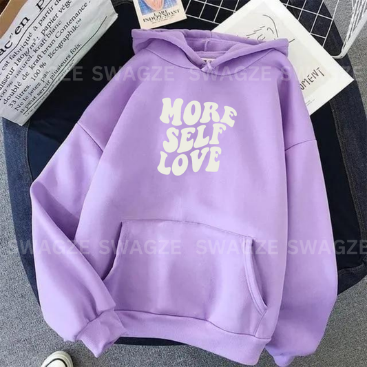 Fleece Hoodie ( more self love )