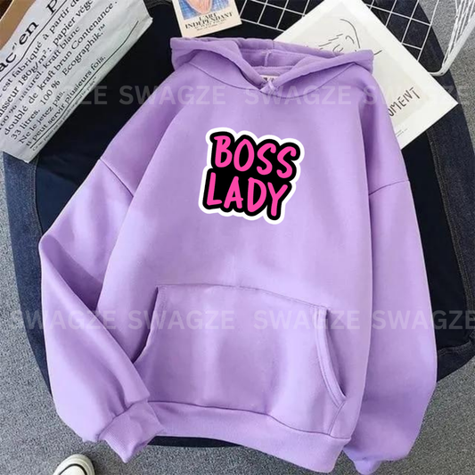 Fleece Hoodie ( boss lady )