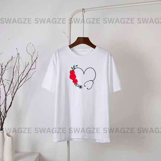Stethoscope heart Tee
