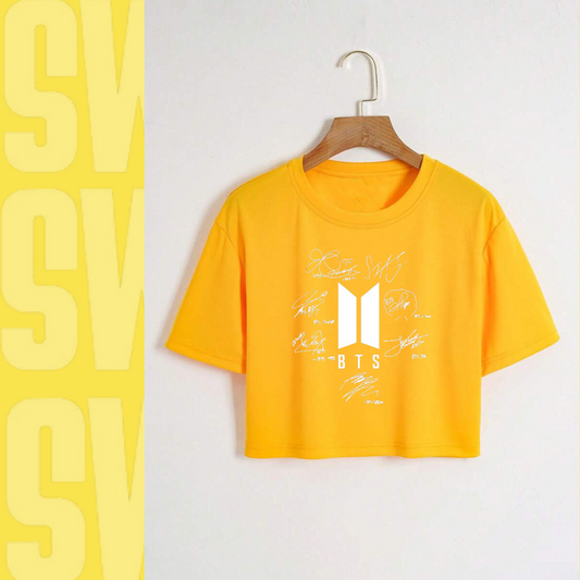 BTS Crop Tee