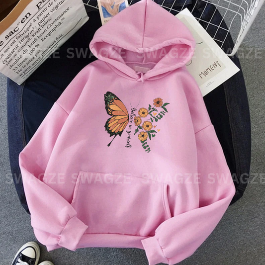 Fleece Hoodie ( believe in yourself )