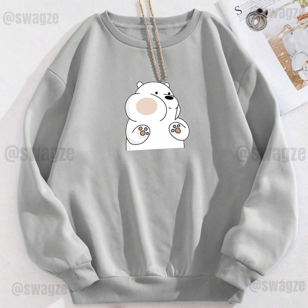 Fleece Sweatshirt ( ice panda )