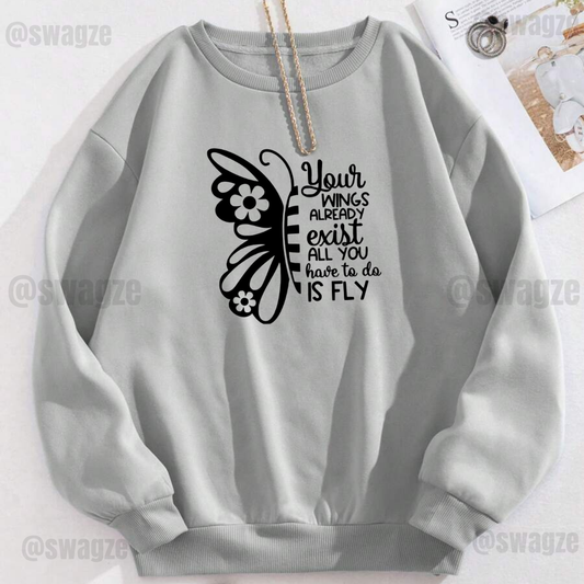 Fleece Sweatshirt ( your wings already exist....)