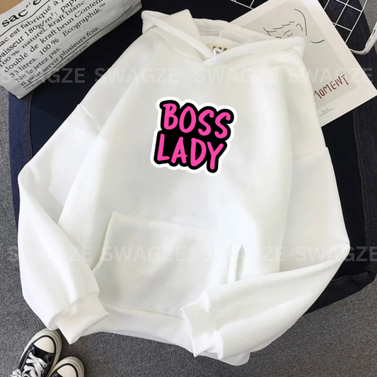 Fleece Hoodie ( boss lady )