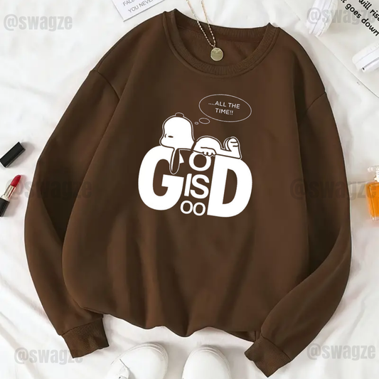 Fleece Sweatshirt ( all is good )