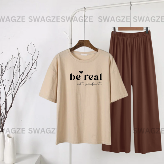 Casual Combo (be real not perfect) with brown flapper trouser