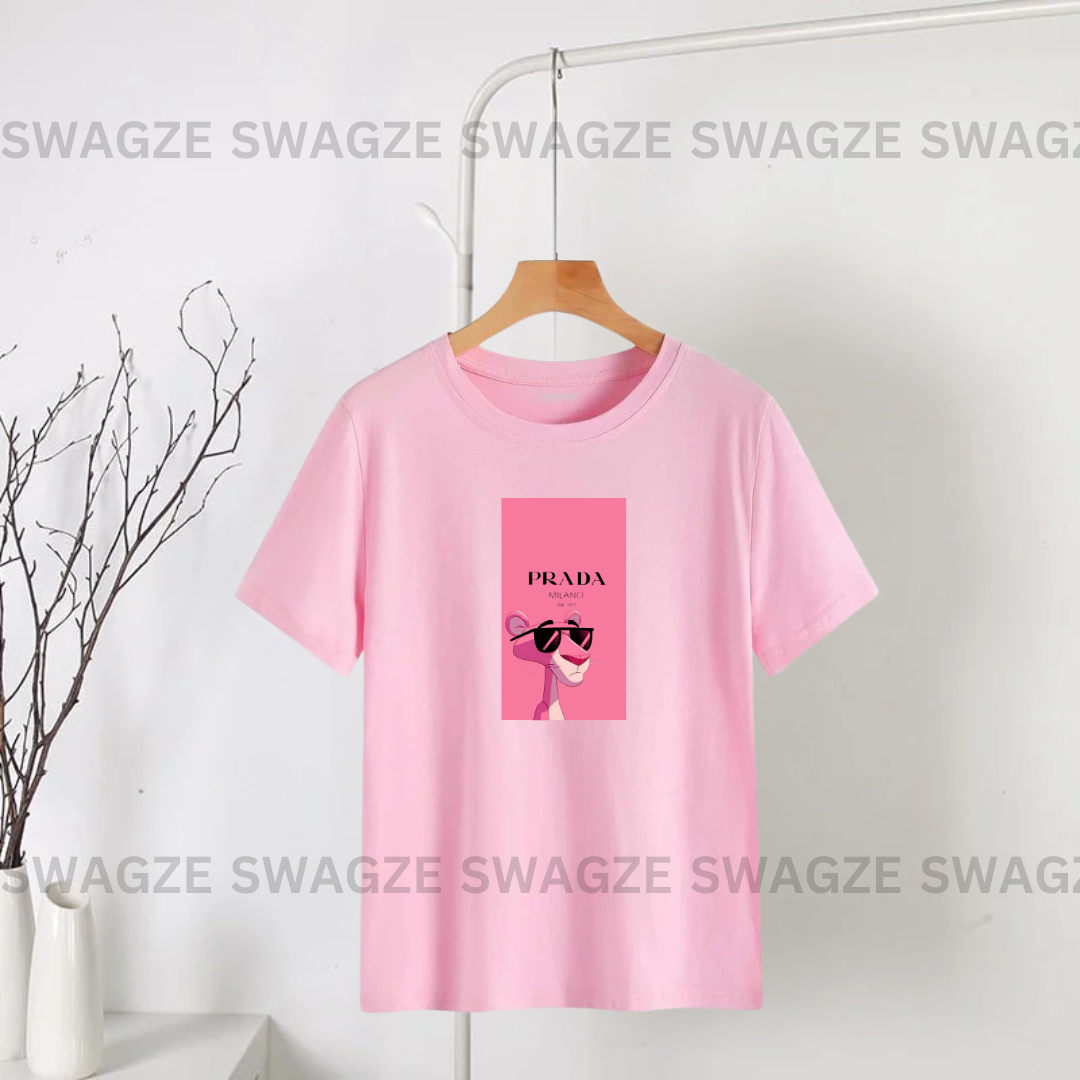 Prada pink panther Tee