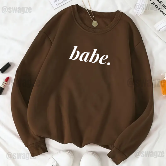 Fleece Sweatshirt ( babe )