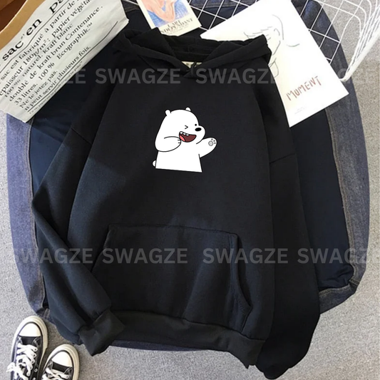 Fleece Hoodie ( kungfu ice panda )