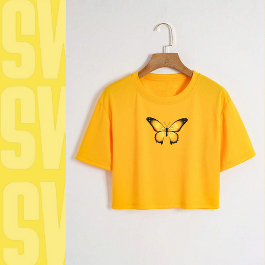Butterfly Crop Tee