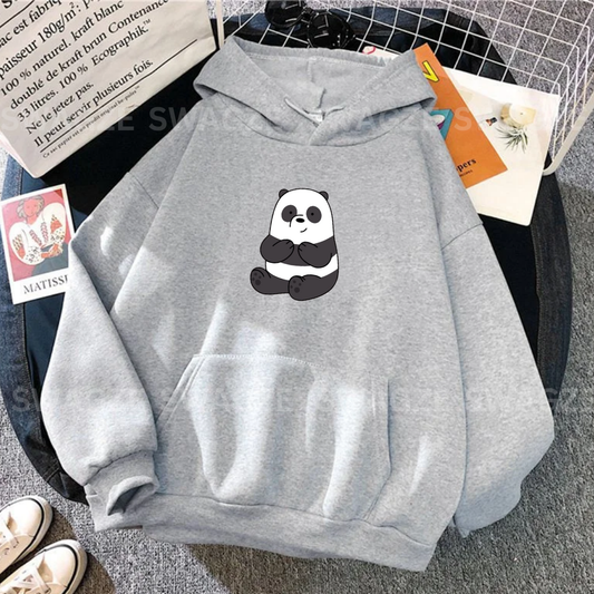 Fleece Hoodie ( cute panda )