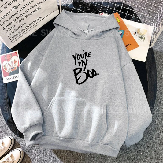 Fleece Hoodie ( you're my boo )