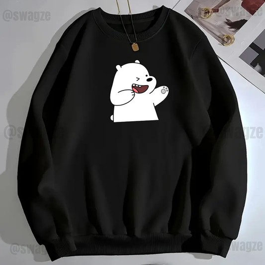 Fleece Sweatshirt ( kungfu ice panda )
