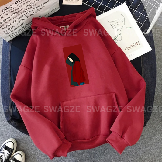 Fleece Hoodie ( alone girl )