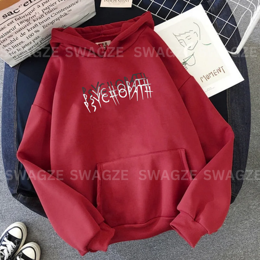 Fleece Hoodie ( psychopath )