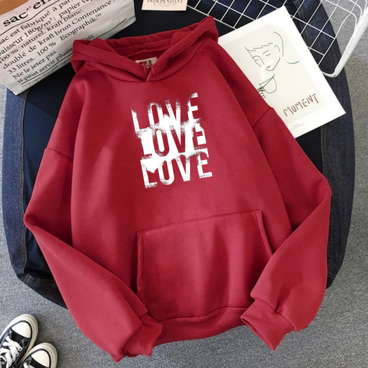 Fleece Hoodie ( love love love )