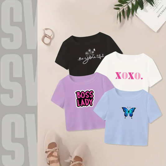 Crop Tee (you beautiful, boss lady....)