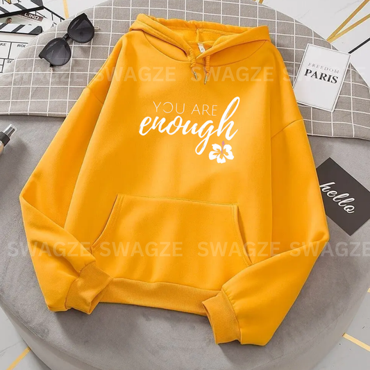 Fleece Hoodie ( you are enough )